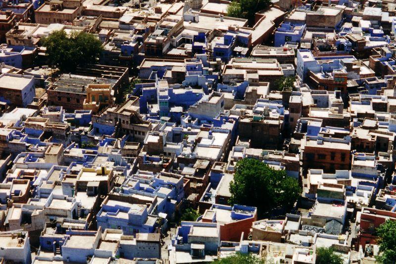 Jodhpur blue city rooftops — Rajasthan, India